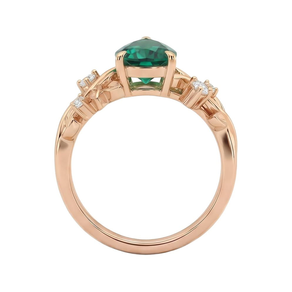 18K Rose Gold Plated, 10K Solid Rose Gold