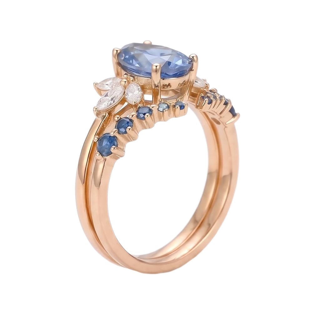 18K Rose Gold Plated, 10K Solid Rose Gold