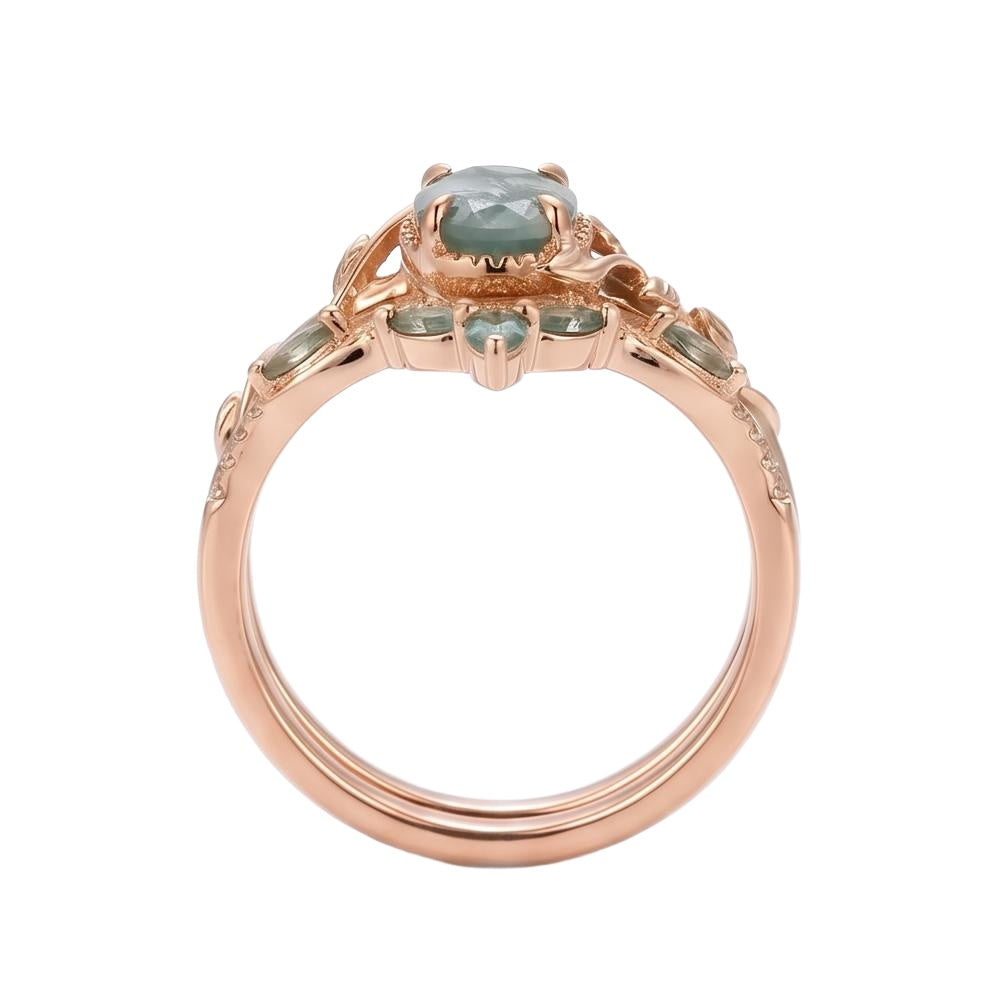 18K Rose Gold Plated, 10K Solid Rose Gold