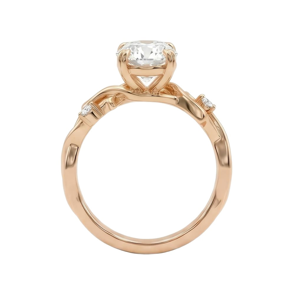 18K Rose Gold Plated, 10K Solid Rose Gold