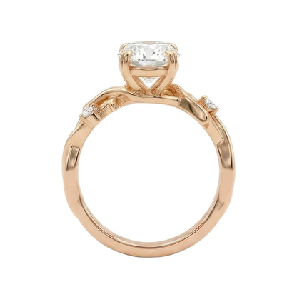 18K Rose Gold Plated, 10K Solid Rose Gold