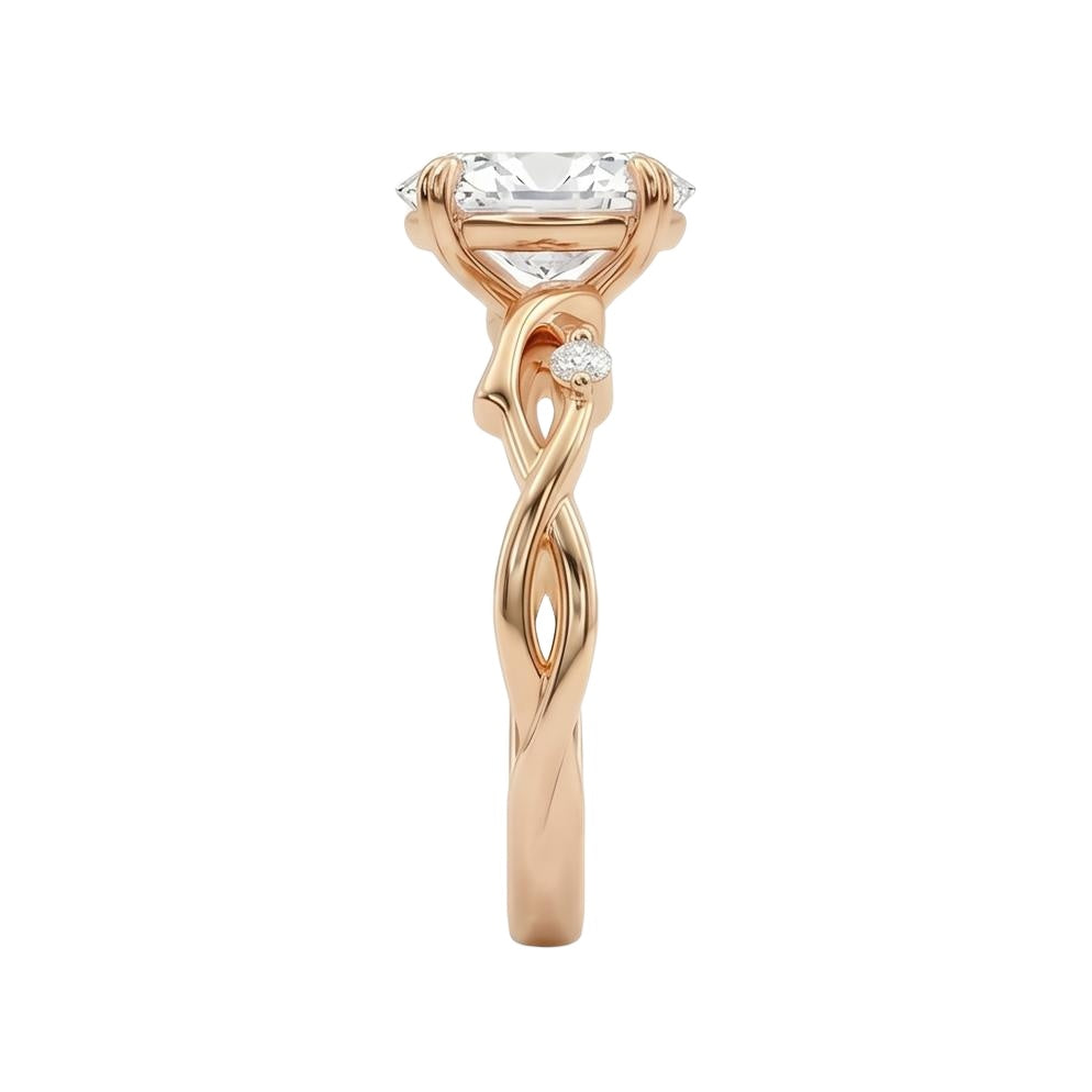 18K Rose Gold Plated, 10K Solid Rose Gold
