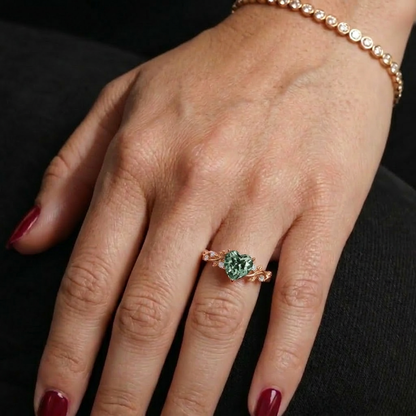 18K Rose Gold Plated, 10K Solid Rose Gold