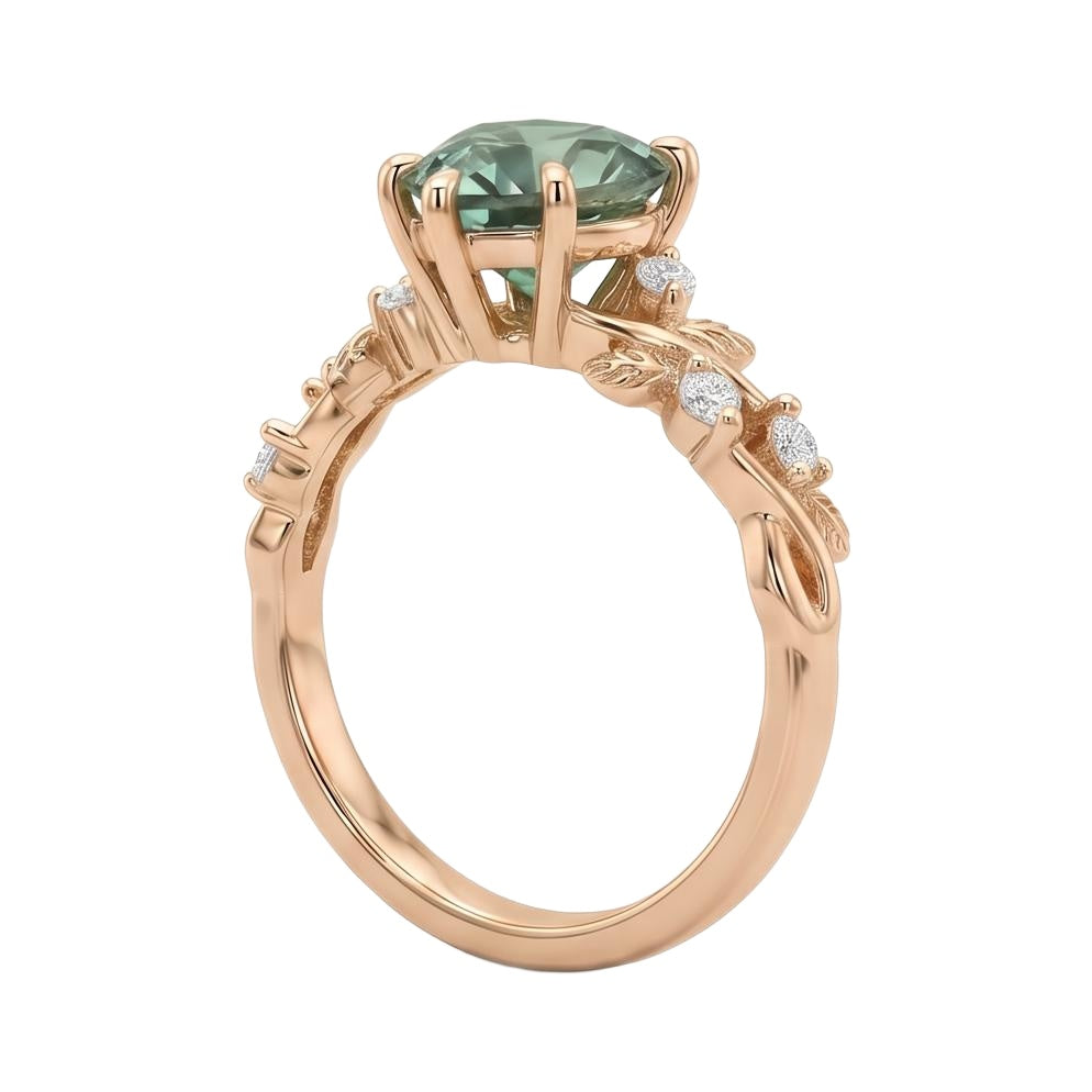 18K Rose Gold Plated, 10K Solid Rose Gold