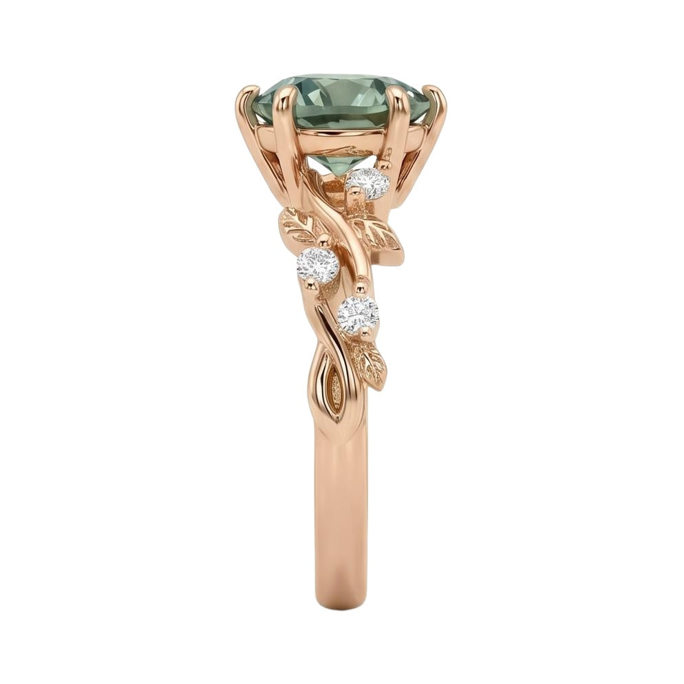 18K Rose Gold Plated, 10K Solid Rose Gold