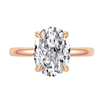 18K Rose Gold Plated, 10K Solid Rose Gold