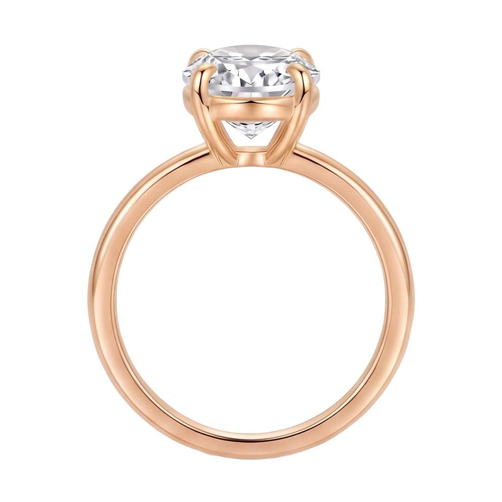 18K Rose Gold Plated, 10K Solid Rose Gold