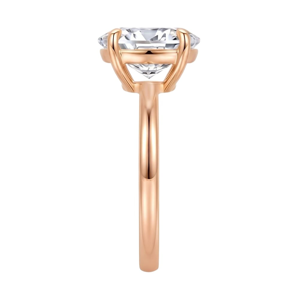 18K Rose Gold Plated, 10K Solid Rose Gold