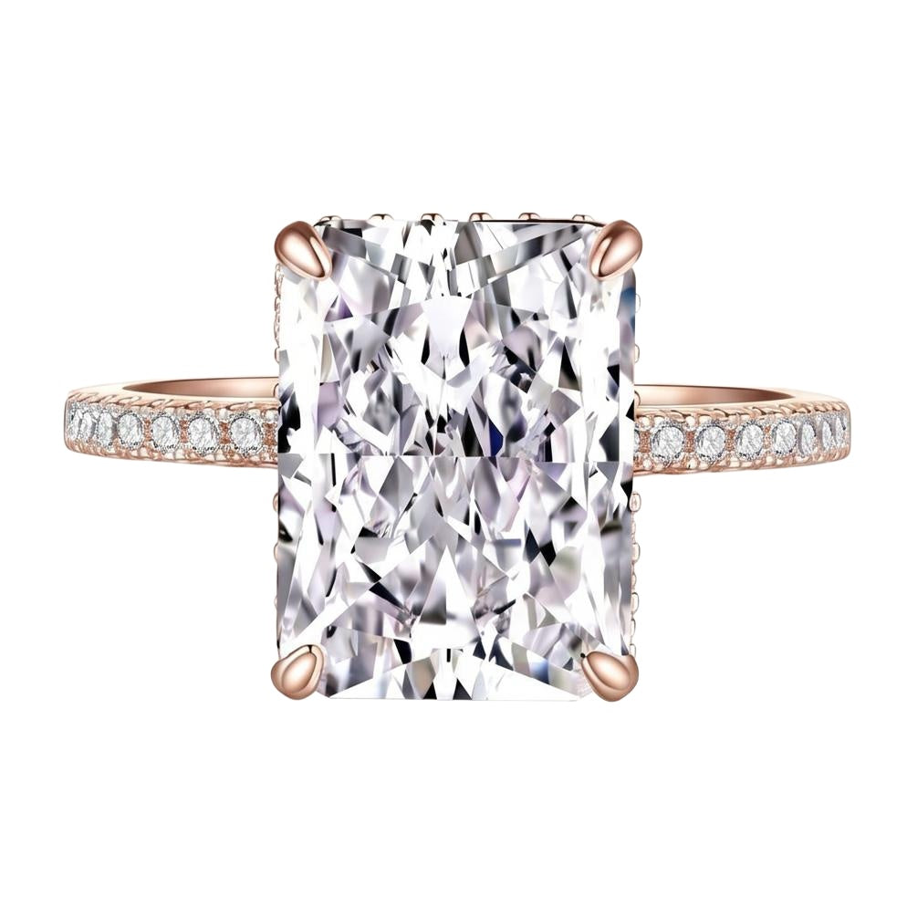 18K Rose Gold Plated, 10K Solid Rose Gold