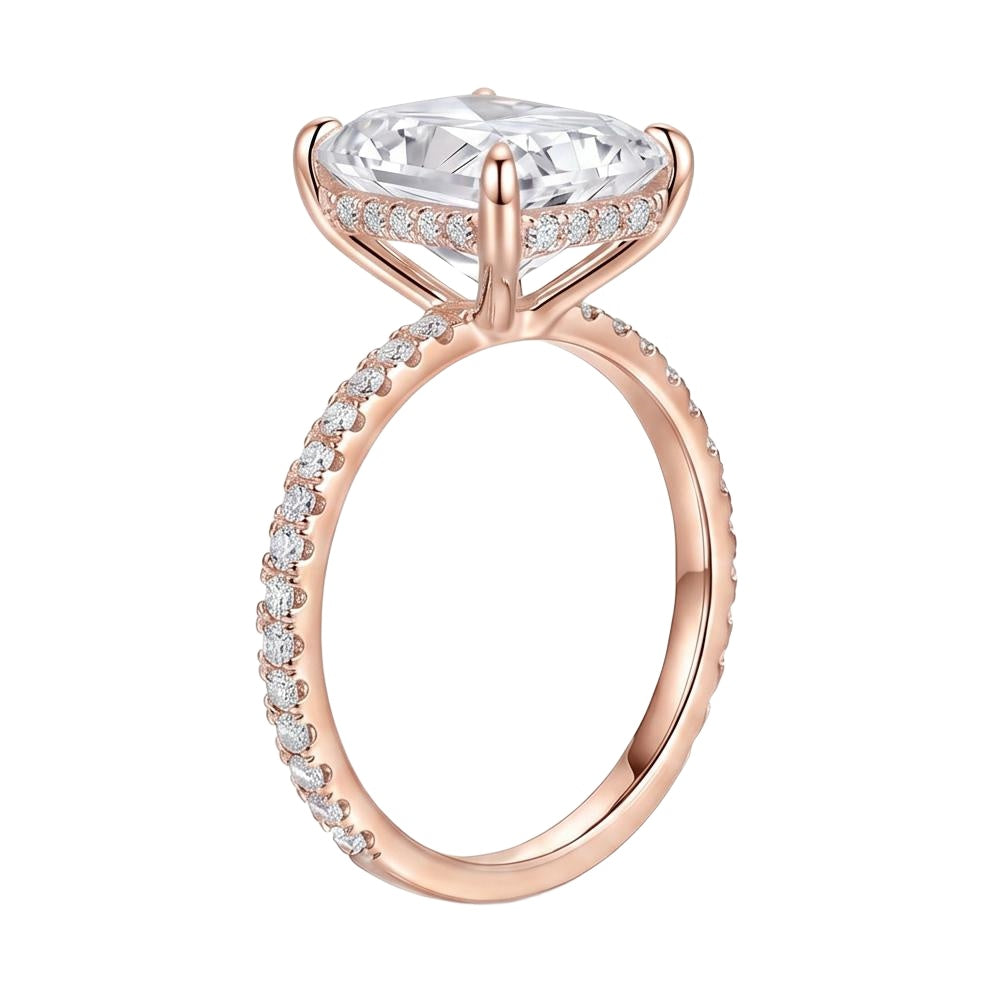 18K Rose Gold Plated, 10K Solid Rose Gold