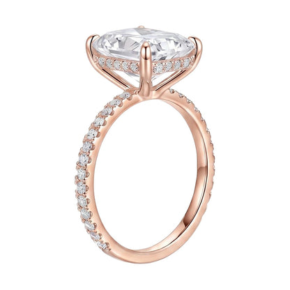 18K Rose Gold Plated, 10K Solid Rose Gold
