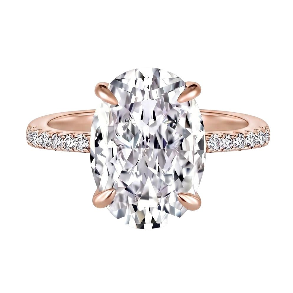 18K Rose Gold Plated, 10K Solid Rose Gold