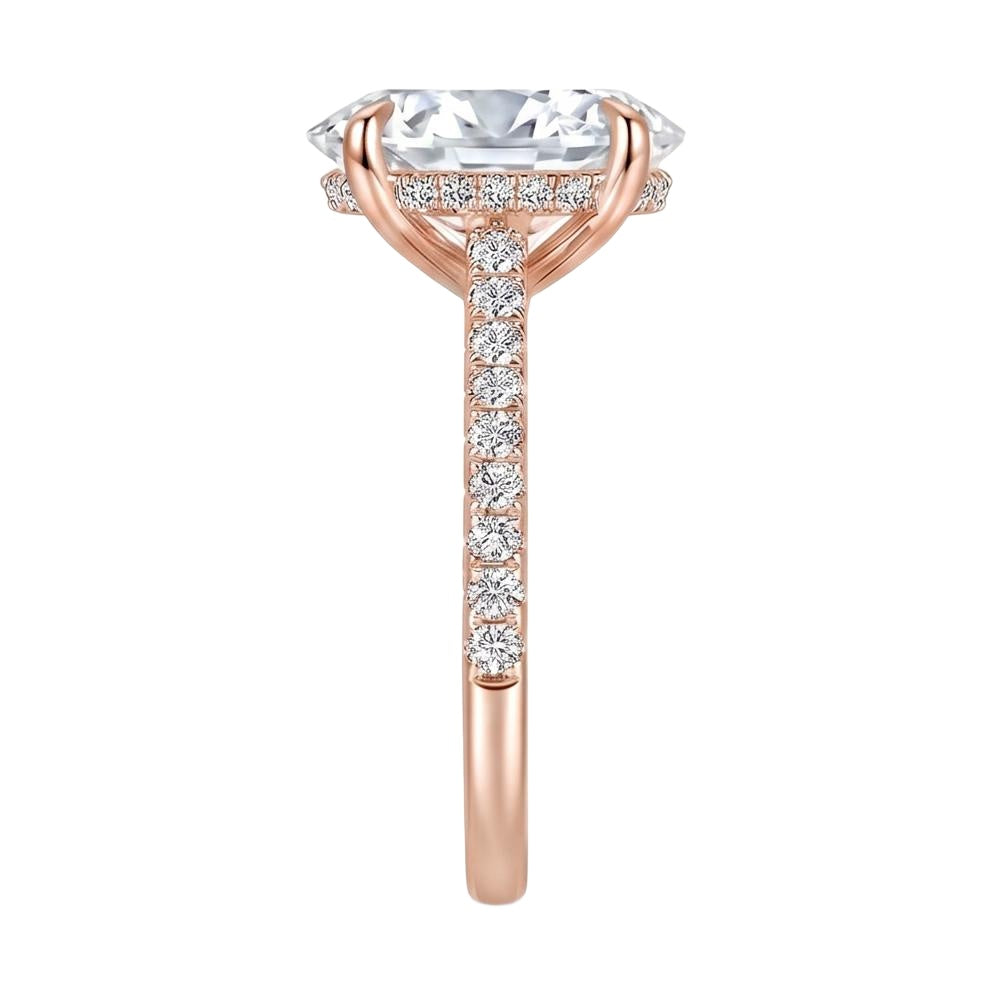 18K Rose Gold Plated, 10K Solid Rose Gold