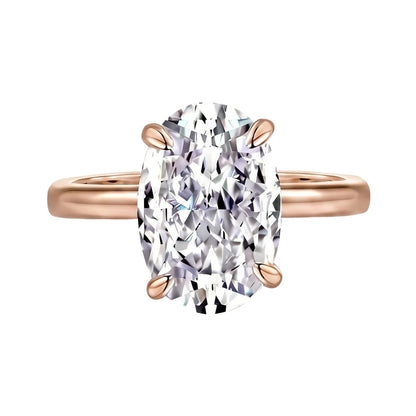 18K Rose Gold Plated, 10K Solid Rose Gold