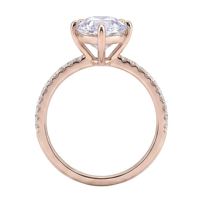 18K Rose Gold Plated, 10K Solid Rose Gold