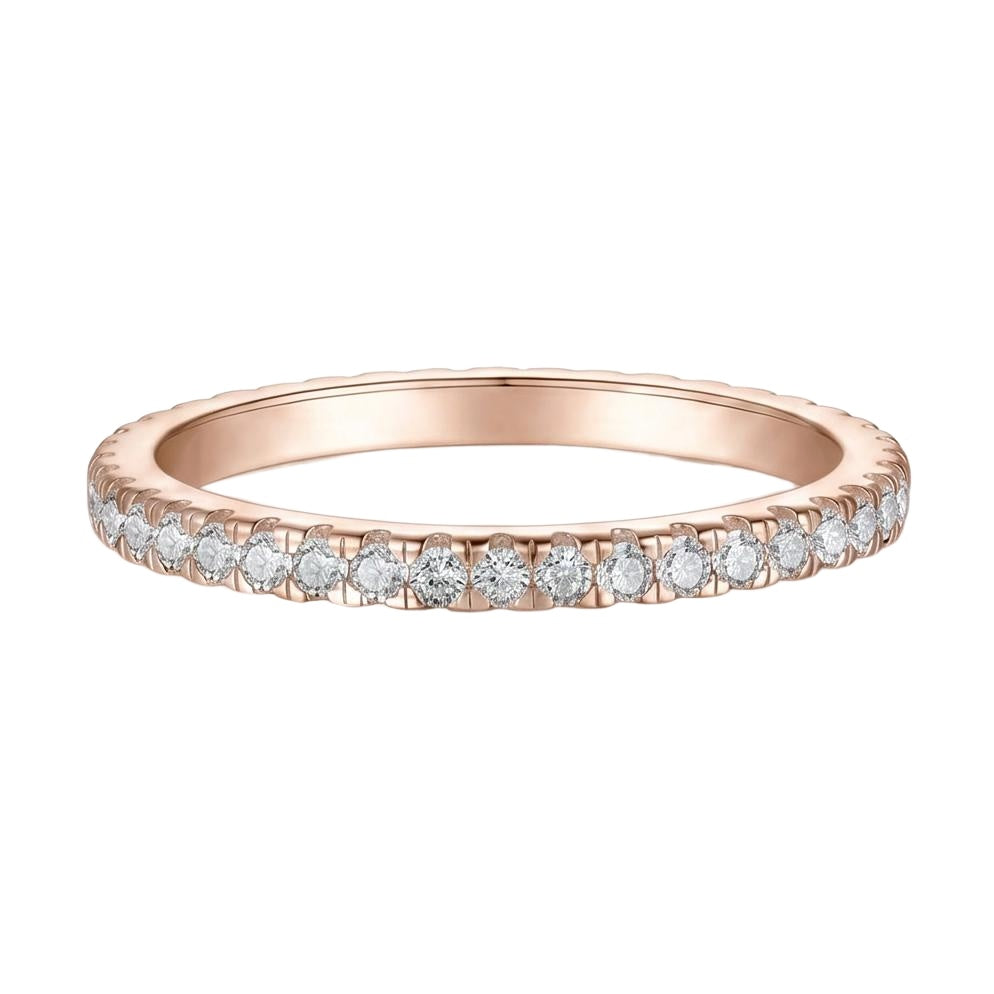18K Rose Gold Plated, 10K Solid Rose Gold
