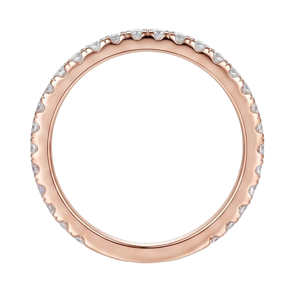 18K Rose Gold Plated, 10K Solid Rose Gold