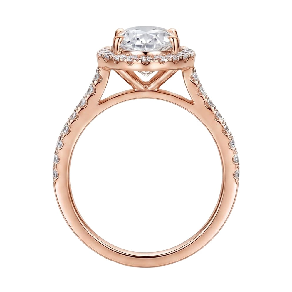 18K Rose Gold Plated, 10K Solid Rose Gold
