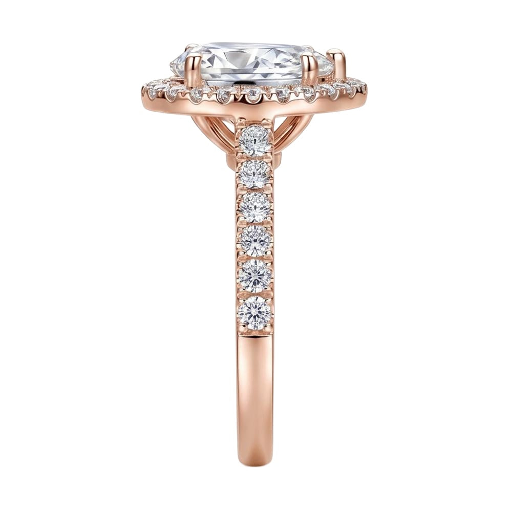 18K Rose Gold Plated, 10K Solid Rose Gold