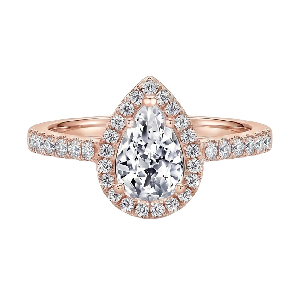 18K Rose Gold Plated, 10K Solid Rose Gold