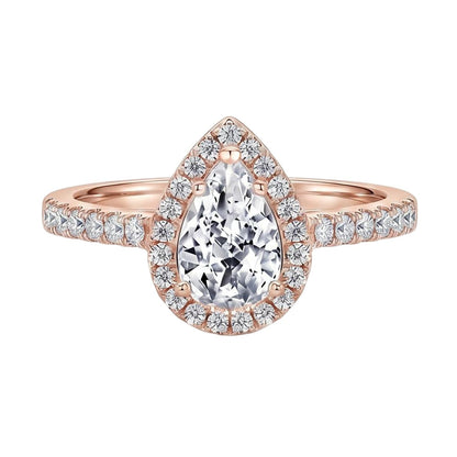 18K Rose Gold Plated, 10K Solid Rose Gold