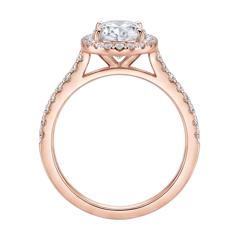 18K Rose Gold Plated, 10K Solid Rose Gold
