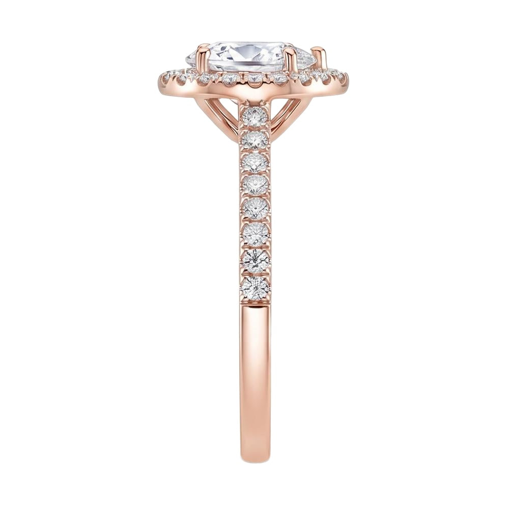 18K Rose Gold Plated, 10K Solid Rose Gold