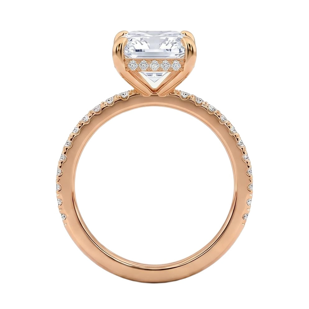 18K Rose Gold Plated, 10K Solid Rose Gold