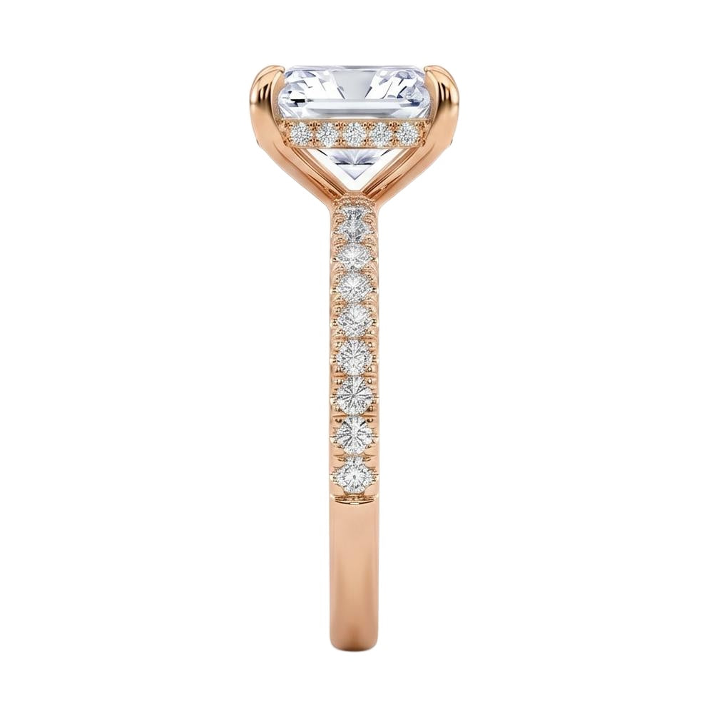 18K Rose Gold Plated, 10K Solid Rose Gold