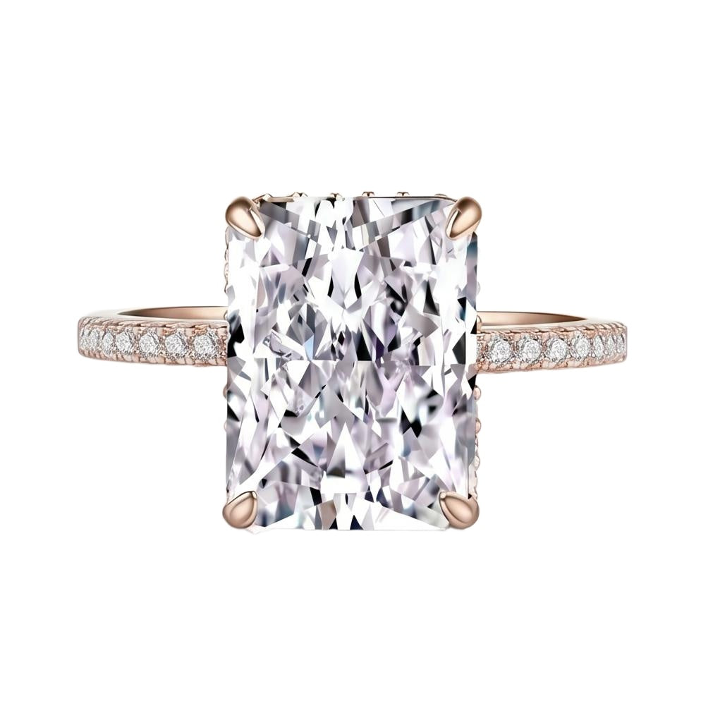 18K Rose Gold Plated, 10K Solid Rose Gold