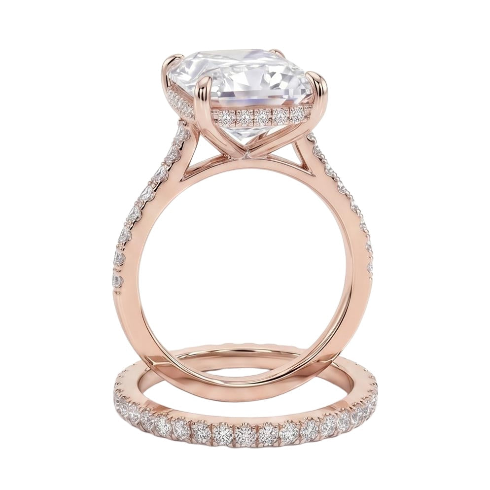 18K Rose Gold Plated, 10K Solid Rose Gold