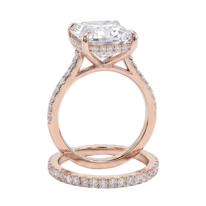 18K Rose Gold Plated, 10K Solid Rose Gold