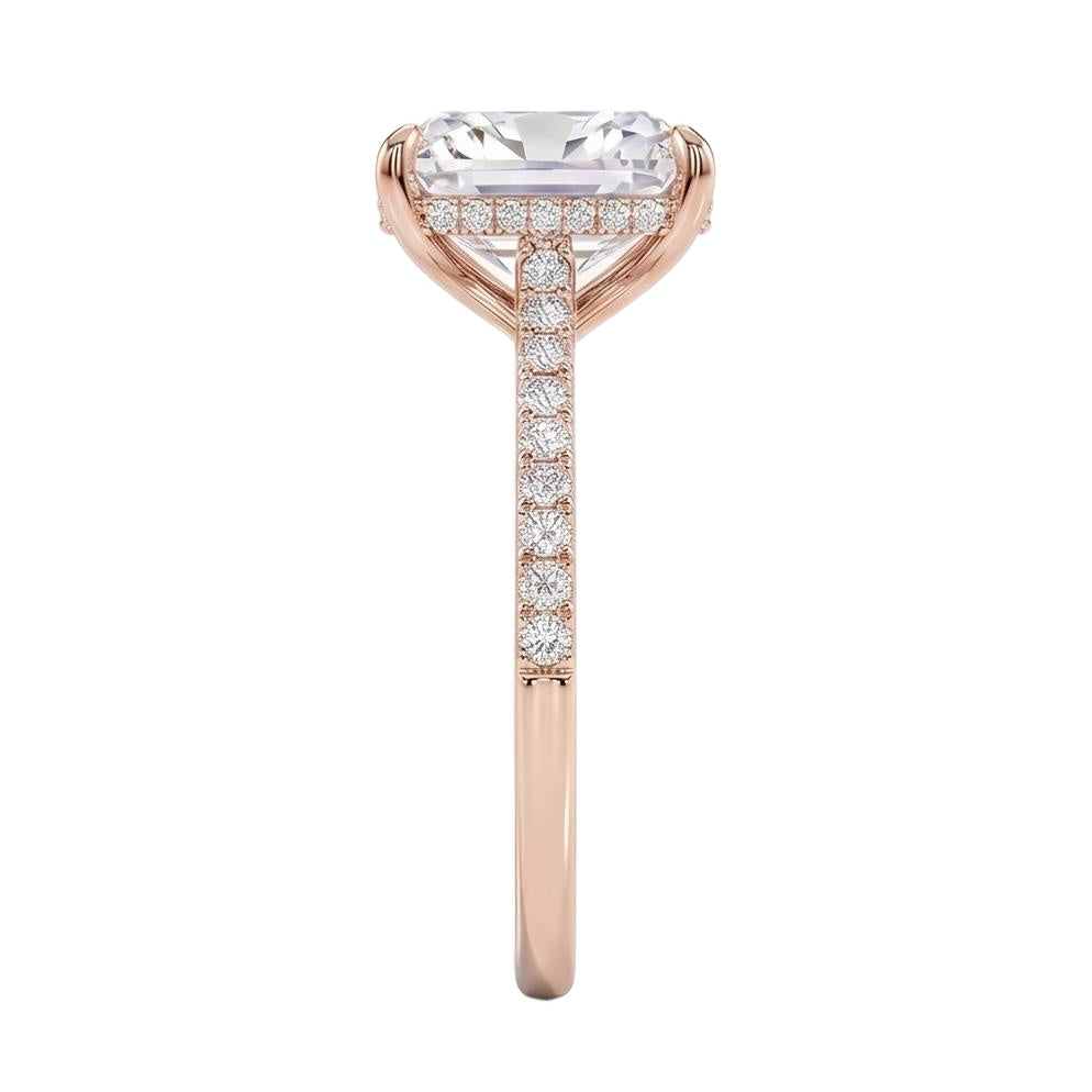 18K Rose Gold Plated, 10K Solid Rose Gold