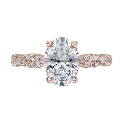 18K Rose Gold Plated, 10K Solid Rose Gold