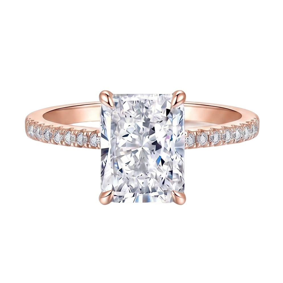 18K Rose Gold Plated, 10K Solid Rose Gold