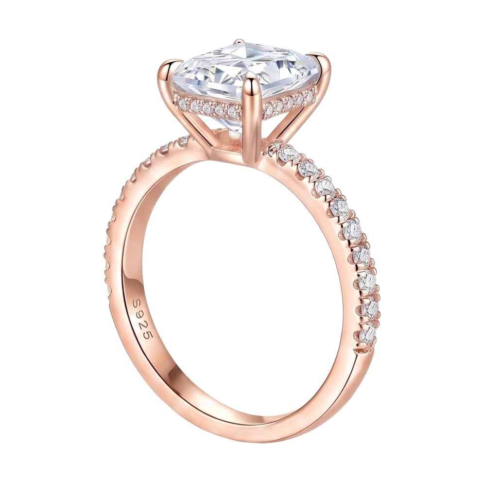18K Rose Gold Plated, 10K Solid Rose Gold