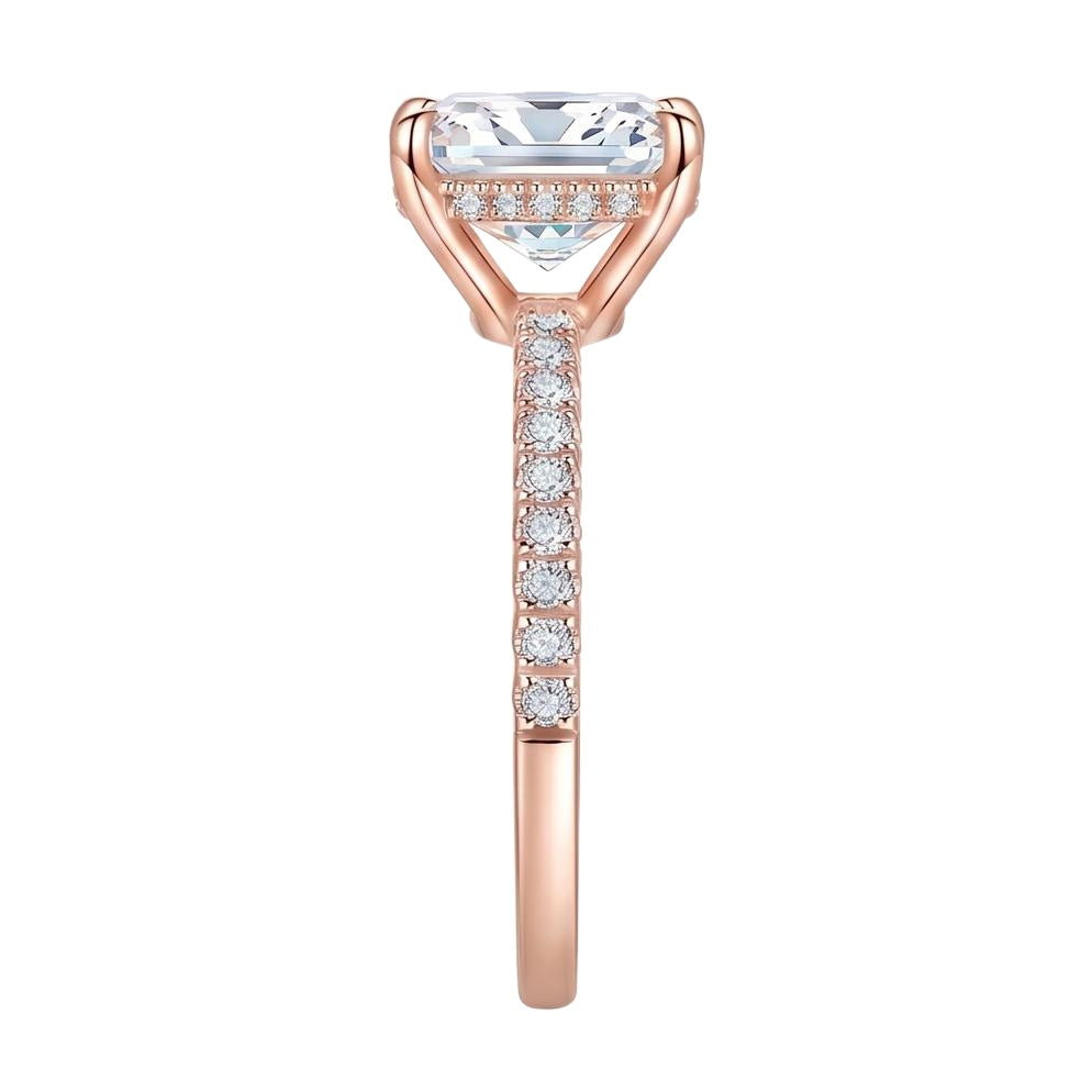 18K Rose Gold Plated, 10K Solid Rose Gold