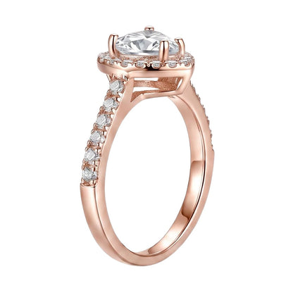 18K Rose Gold Plated, 10K Solid Rose Gold