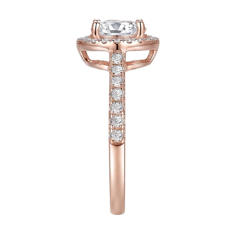 18K Rose Gold Plated, 10K Solid Rose Gold