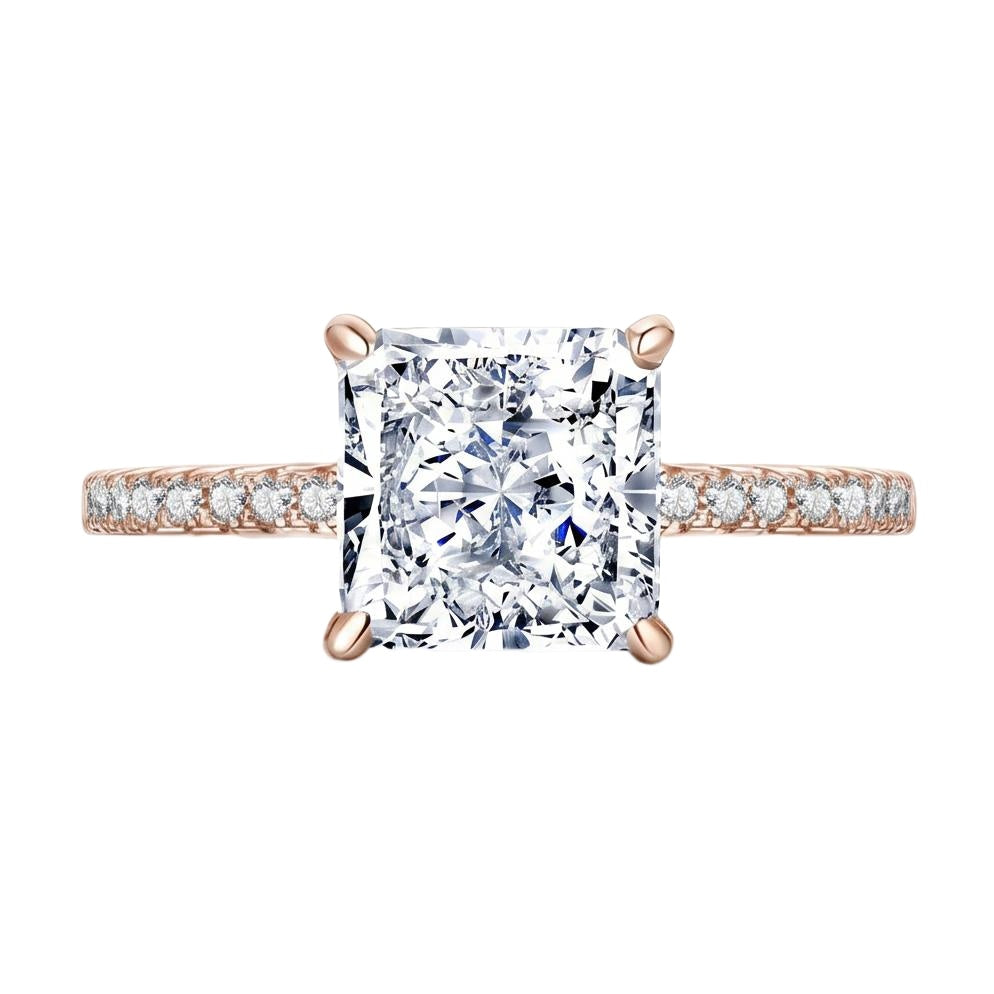 18K Rose Gold Plated, 10K Solid Rose Gold