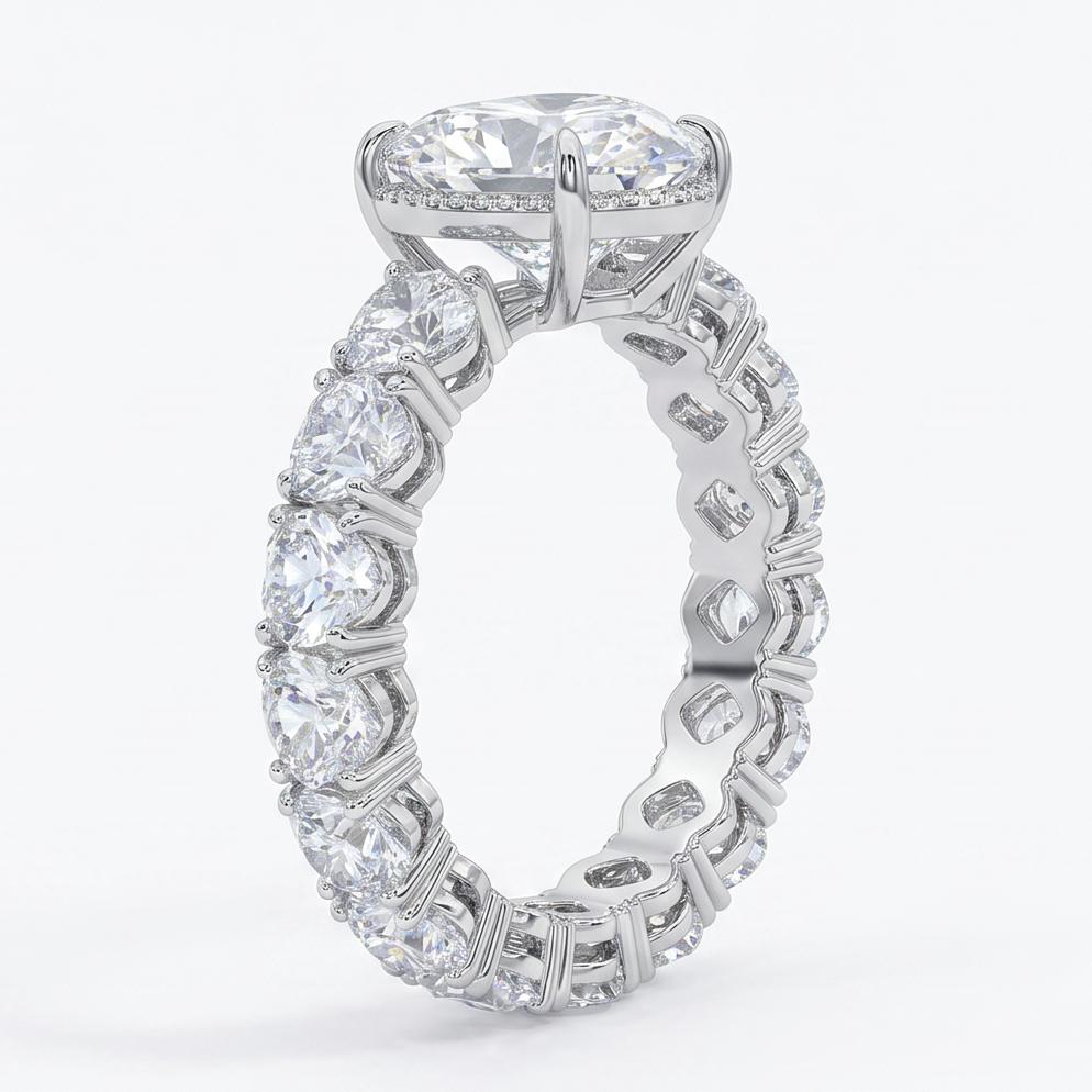 Uvarwen Moissanite Ring - Silver