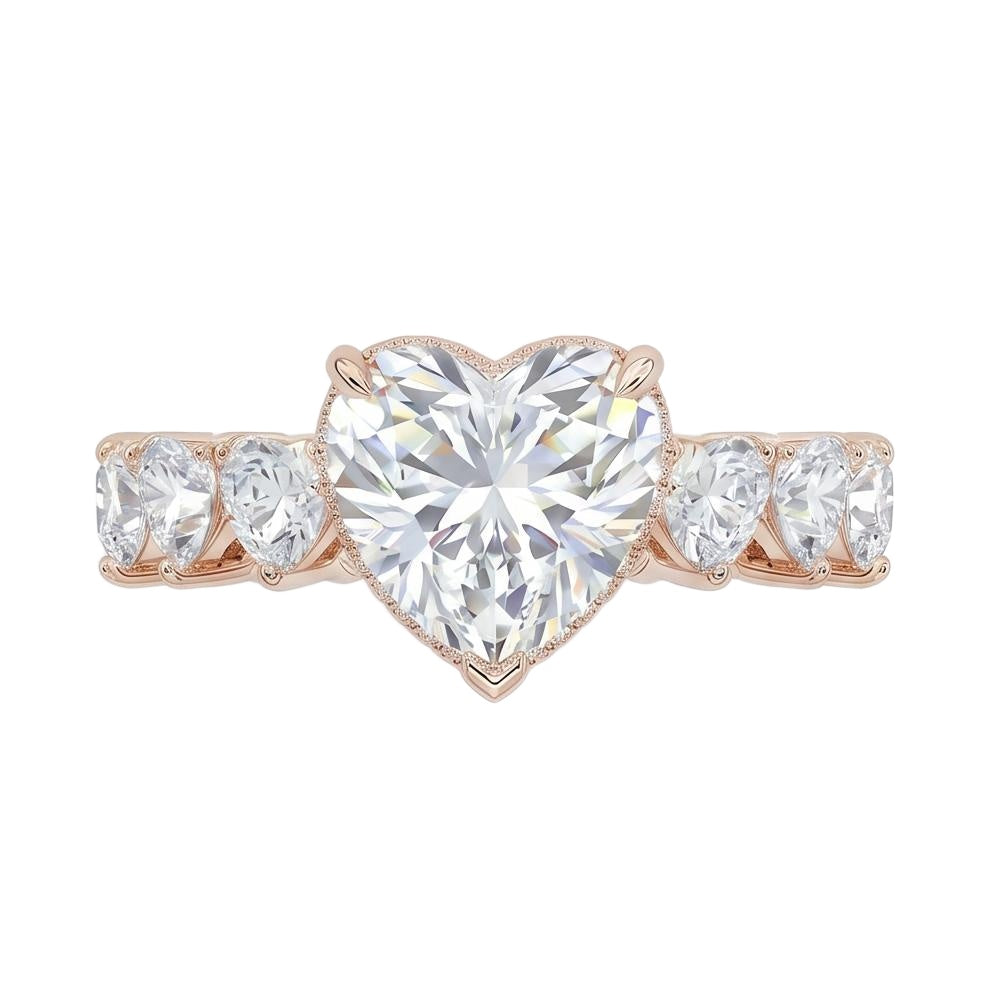 18K Rose Gold Plated, 10K Solid Rose Gold