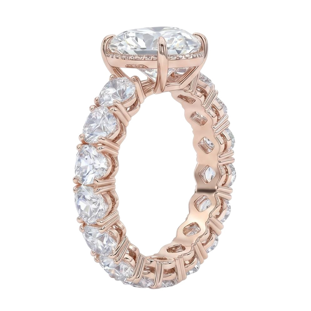 18K Rose Gold Plated, 10K Solid Rose Gold