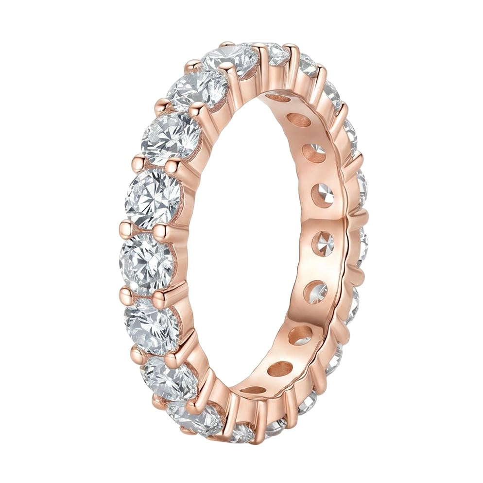18K Rose Gold Plated, 10K Solid Rose Gold