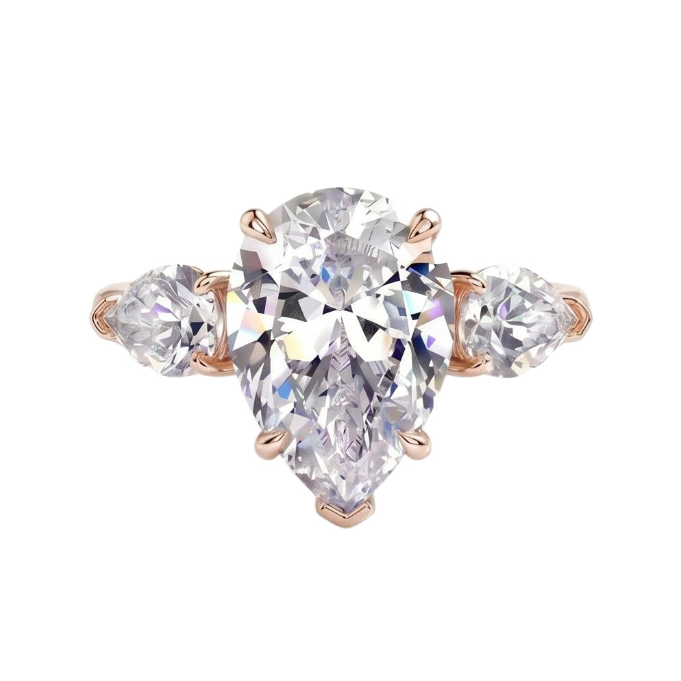 18K Rose Gold Plated, 10K Solid Rose Gold