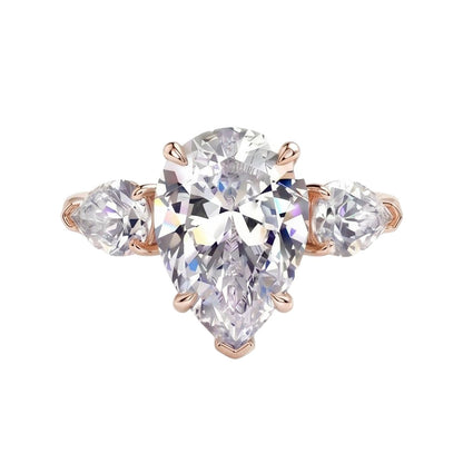 18K Rose Gold Plated, 10K Solid Rose Gold