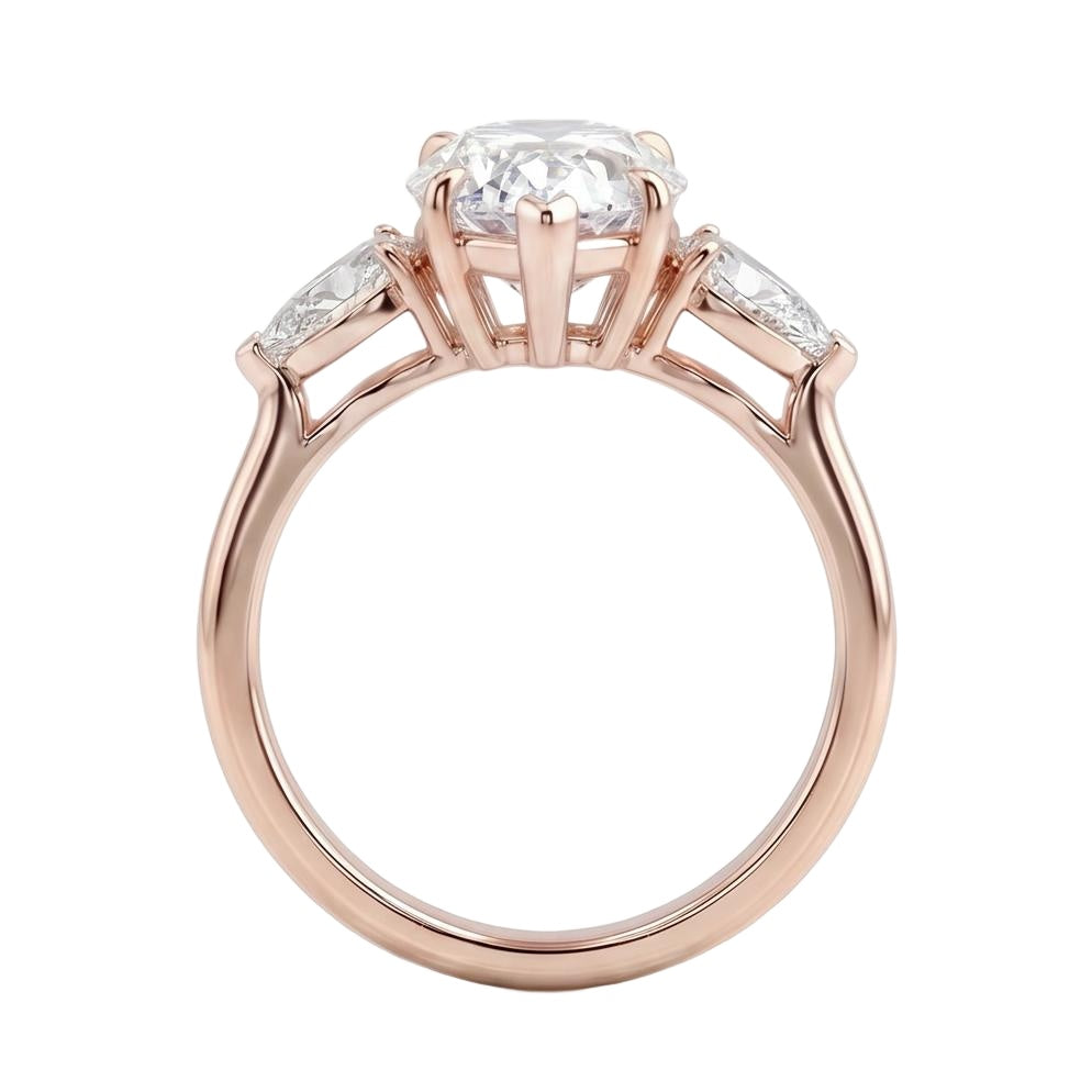 18K Rose Gold Plated, 10K Solid Rose Gold