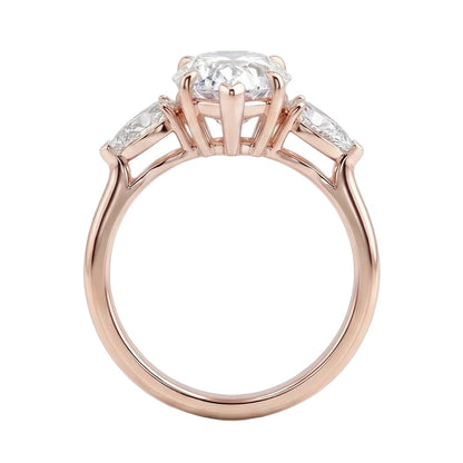 18K Rose Gold Plated, 10K Solid Rose Gold