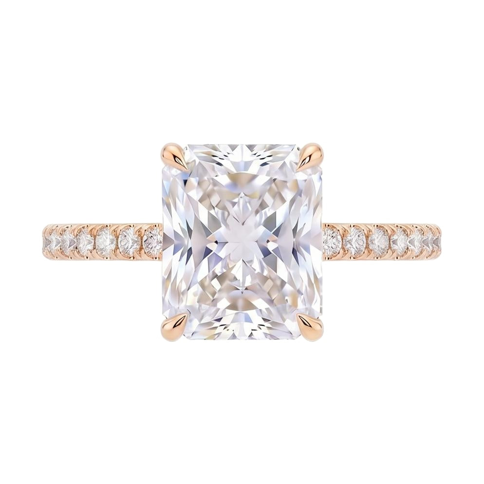 18K Rose Gold Plated, 10K Solid Rose Gold