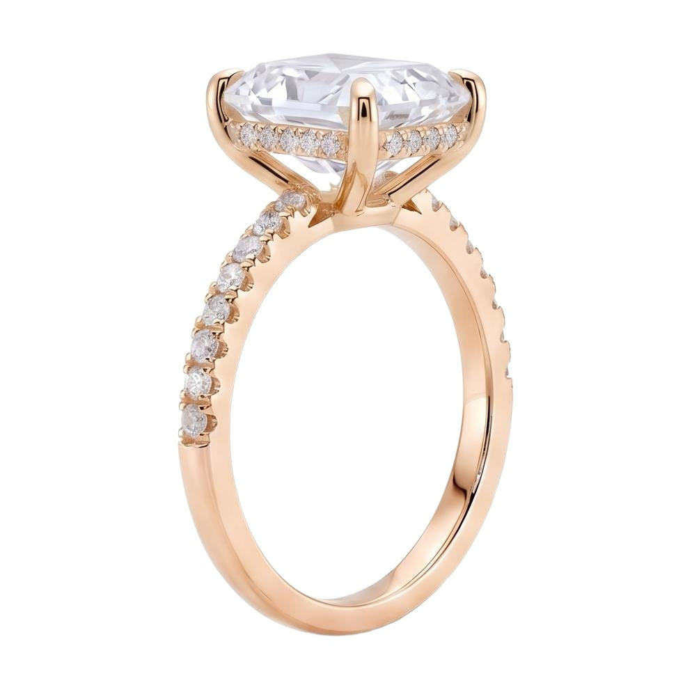 18K Rose Gold Plated, 10K Solid Rose Gold